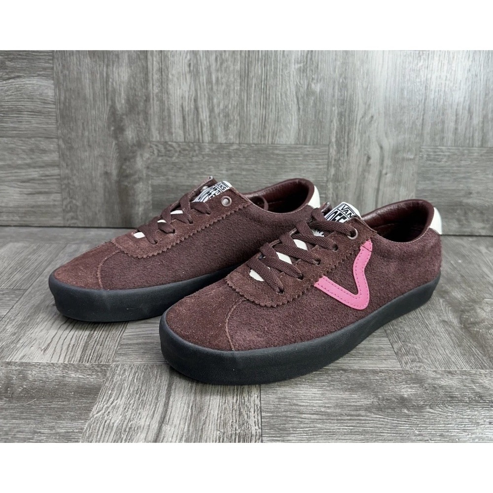 Vans Sport Low Women's size 7 Burgundy Pink Suede Skateboarding Shoes - Picture 3 of 6
